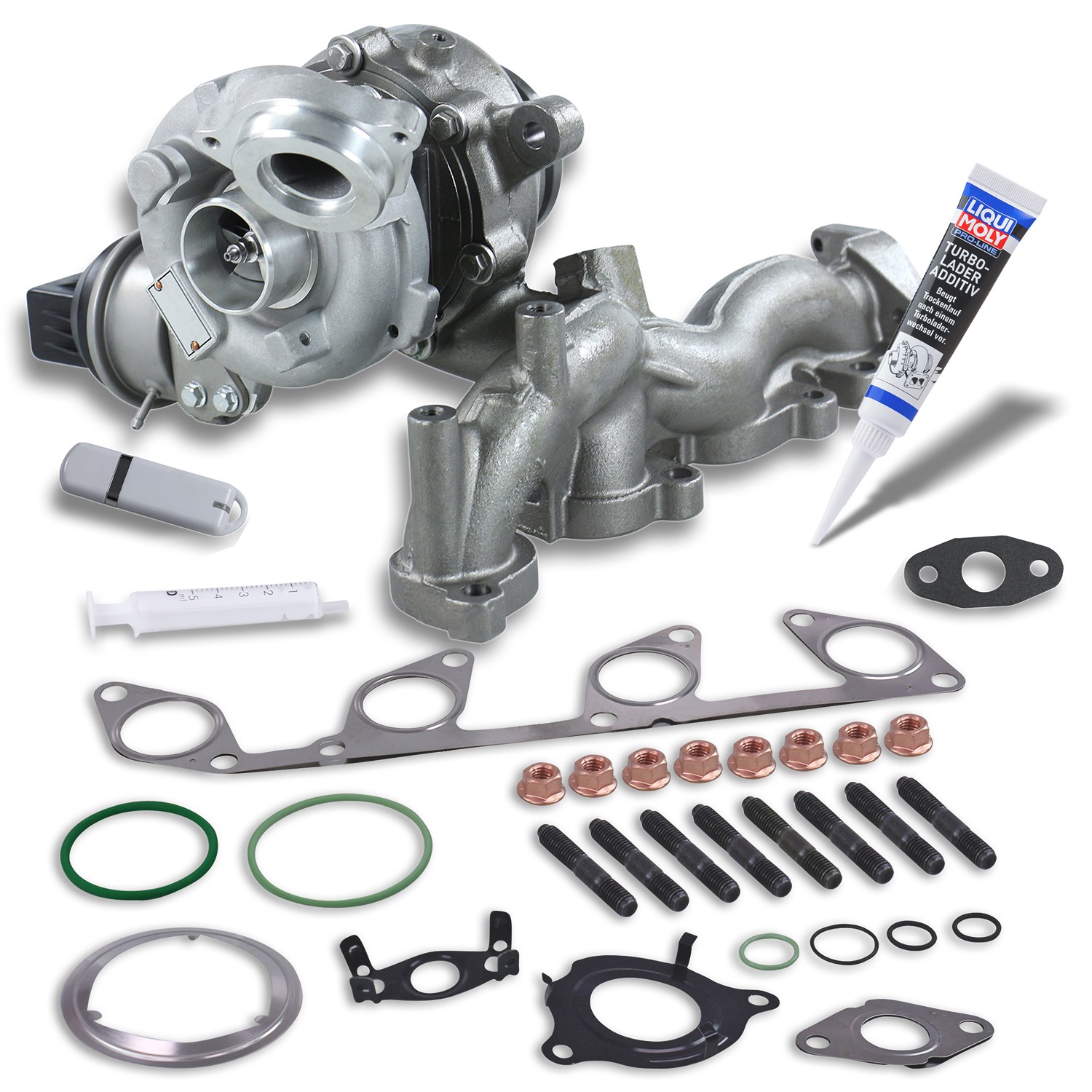 Bestprice Turbolader + Montagesatz [Hersteller-Nr. 40180641] für Skoda, VW, Audi