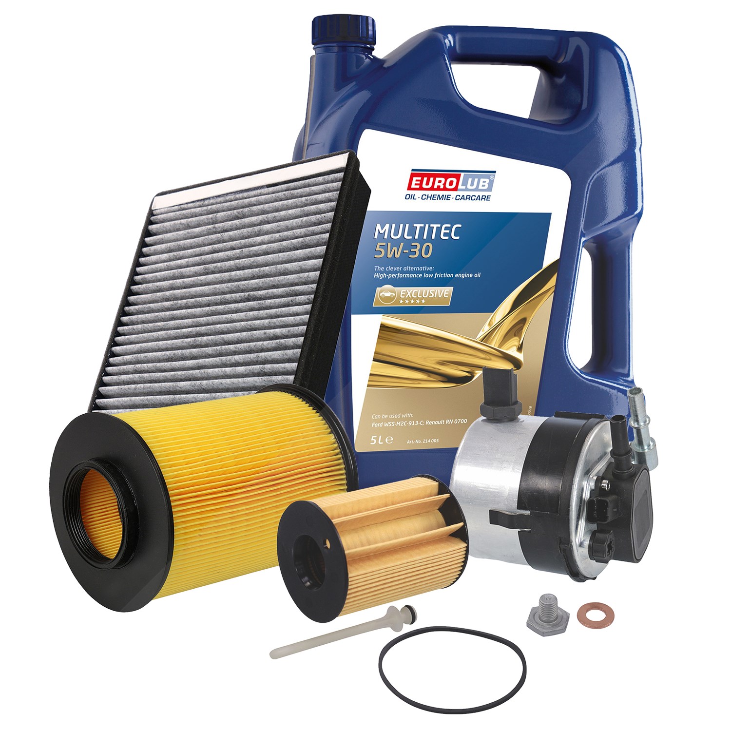 Bestprice Inspektionspaket Filtersatz SET B + 5l ÖL [Hersteller-Nr. 40207941] für Ford