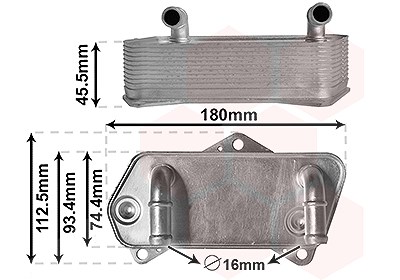 Van Wezel Ölkühler, Automatikgetriebe [Hersteller-Nr. 58013701] für Audi, Skoda, VW, Seat