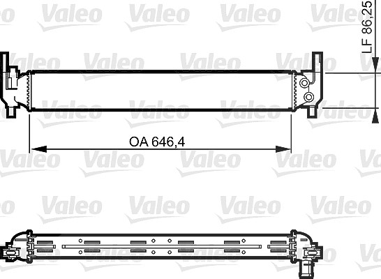 Valeo Kühler, Motorkühlung [Hersteller-Nr. 735310] für Seat, Audi, Skoda, VW