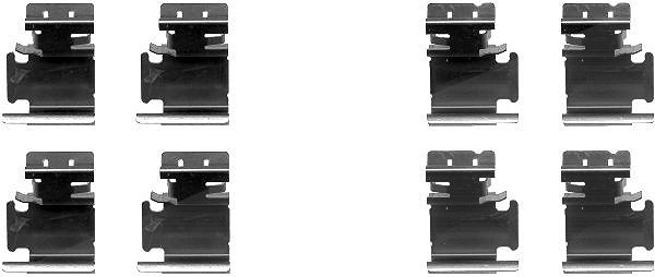 Hella Zubehörsatz, Scheibenbremsbelag [Hersteller-Nr. 8DZ355203-061] für Renault, Mercedes-Benz, Vauxhall, Abarth, Opel, Freightliner, Alfa Romeo, Fia