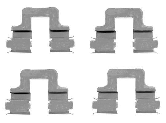 Hella Zubehörsatz, Scheibenbremsbelag [Hersteller-Nr. 8DZ355203-551] für Lancia, VW, Skoda, Seat, Audi, Alfa Romeo
