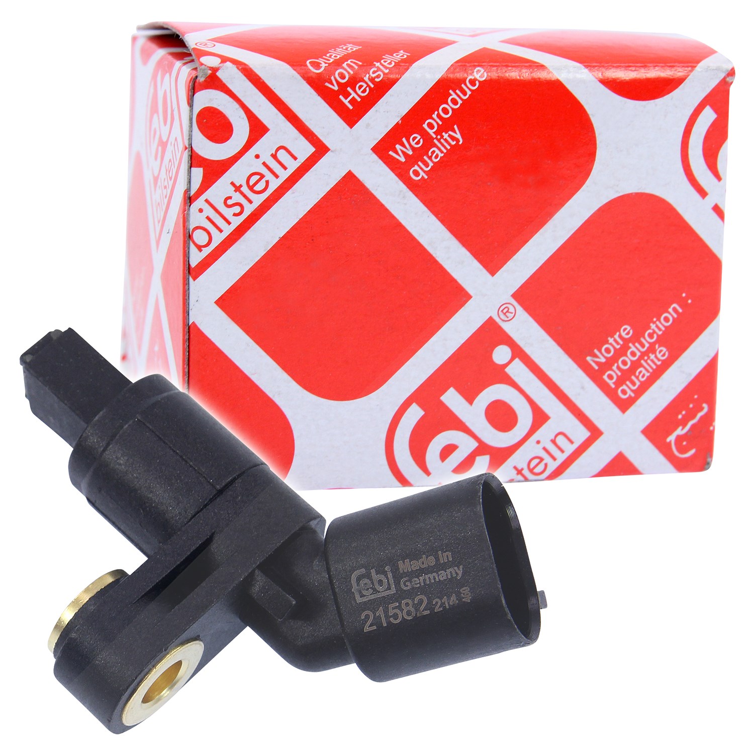 Febi Bilstein 1x ABS-Sensor Vorne links [Hersteller-Nr. 21582] für Skoda, Audi, Seat, VW
