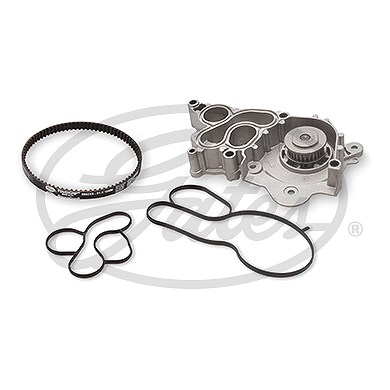 Gates Wasserpumpe + Zahnriemensatz [Hersteller-Nr. KP15682XS-1] für Seat, VW, Skoda, Audi
