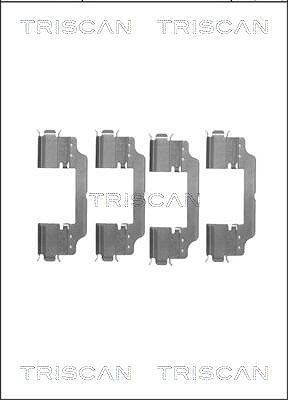 Triscan Zubehörsatz, Scheibenbremsbelag [Hersteller-Nr. 8105101647] für Mercedes-Benz, Fiat, VW, Toyota, Porsche, Peugeot, Citroën, Audi
