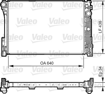 Valeo Kühler, Motorkühlung [Hersteller-Nr. 735292] für Mercedes-Benz