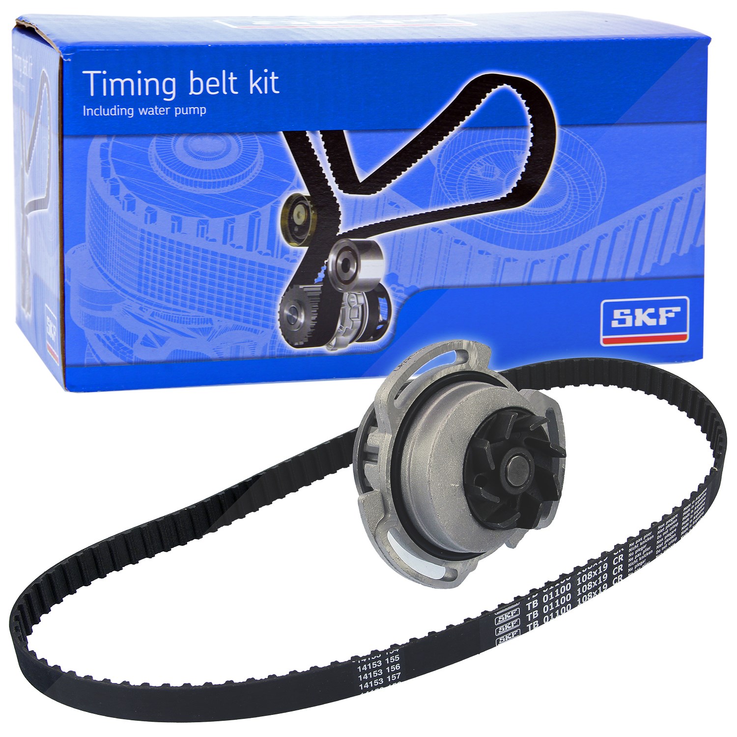 Skf Wasserpumpe + Zahnriemensatz [Hersteller-Nr. VKMC01100] für VW, Audi