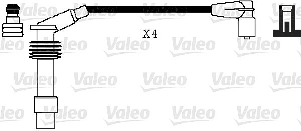 Valeo Zündleitungssatz [Hersteller-Nr. 346074] für Vauxhall, Opel