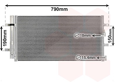 Van Wezel Kondensator, Klimaanlage [Hersteller-Nr. 03005352] für Audi, Porsche