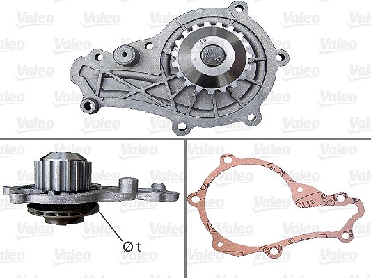 Valeo Wasserpumpe [Hersteller-Nr. 506715] für Fiat, Toyota, Ds, Mazda, Mitsubishi, Mini, Volvo, Ford, Suzuki, Opel, Vauxhall, Peugeot, Citroën