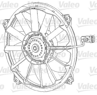 Valeo Lüfter, Motorkühlung [Hersteller-Nr. 696091] für Peugeot, Ds, Lancia, Fiat, Citroën