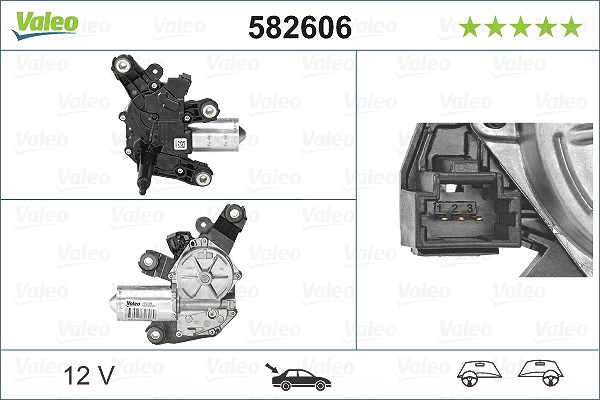 Valeo Wischermotor [Hersteller-Nr. 582606] für Renault, Dacia