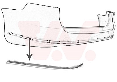 Van Wezel Blende, Stoßfänger [Hersteller-Nr. 5740553] für VW