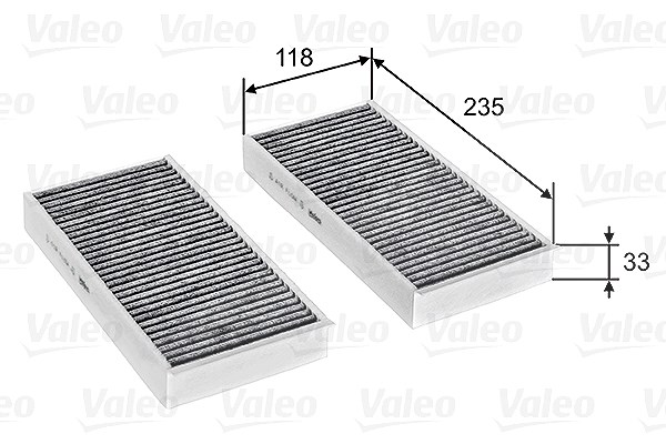 Valeo Filter, Innenraumluft [Hersteller-Nr. 715811] für BMW, Mini