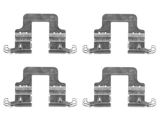 Hella Zubehörsatz, Scheibenbremsbelag [Hersteller-Nr. 8DZ355204-851] für Audi