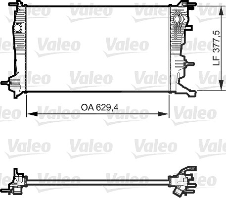 Valeo Kühler, Motorkühlung [Hersteller-Nr. 735607] für Renault