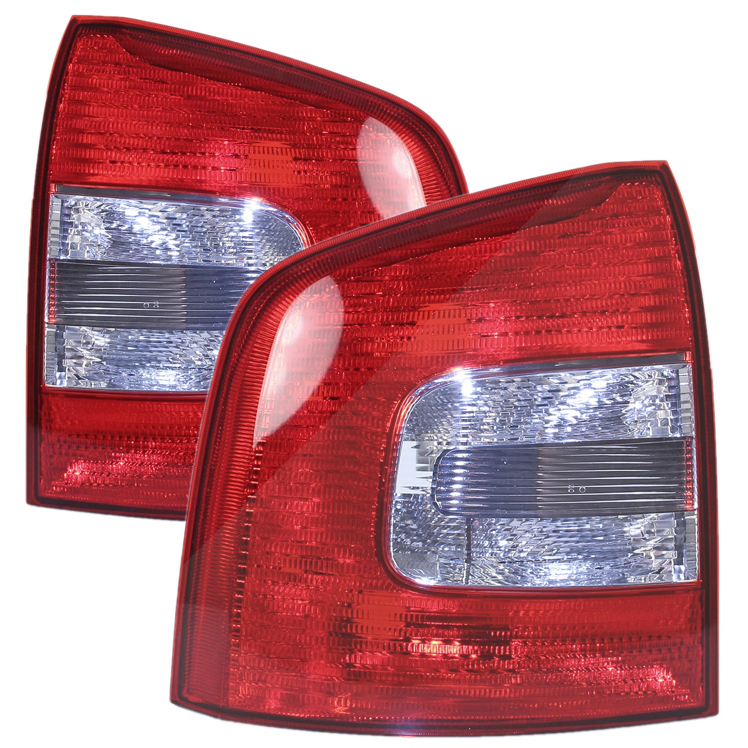 Bestprice 2x Heckleuchte,äußerer Teil, ohne Lampenträger [Hersteller-Nr. 10427935] für Skoda