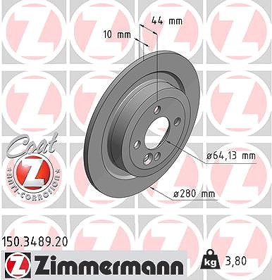 Zimmermann Bremsscheibe [Hersteller-Nr. 150.3489.20] für Mini