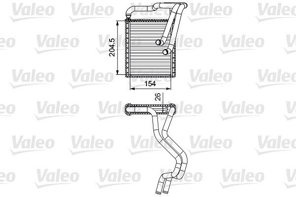 Valeo Wärmetauscher, Innenraumheizung [Hersteller-Nr. 812430] für Kia, Hyundai