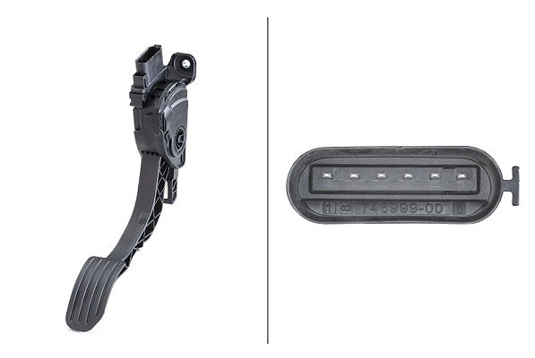 Hella Sensor, Fahrpedalstellung [Hersteller-Nr. 6PV010834-811] für Volvo