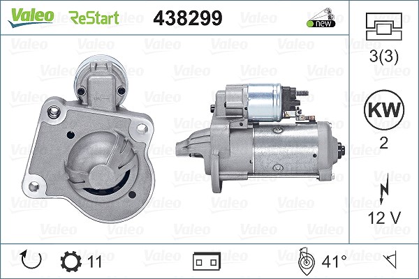Valeo Starter [Hersteller-Nr. 438299] für Ford