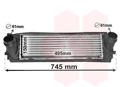 Van Wezel Ladeluftkühler [Hersteller-Nr. 06004468] für BMW
