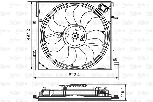 Valeo Lüfter, Motorkühlung [Hersteller-Nr. 698582] für Nissan, Renault