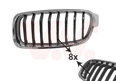 Van Wezel Kühlergitter [Hersteller-Nr. 0670515] für BMW