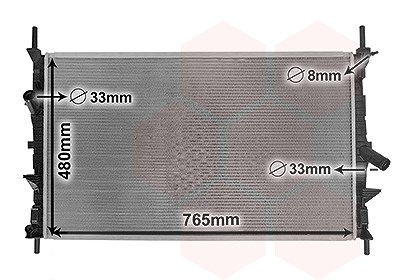 Van Wezel Kühler, Motorkühlung [Hersteller-Nr. 18012706] für Ford