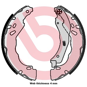 Brembo Bremsbackensatz [Hersteller-Nr. S61544] für Peugeot, Opel, Vauxhall, Citroën, Ds