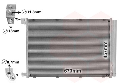 Van Wezel Kondensator, Klimaanlage [Hersteller-Nr. 30015703] für Mercedes-Benz