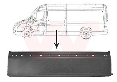 Van Wezel Seitenwand [Hersteller-Nr. 3077107] für VW, Mercedes-Benz