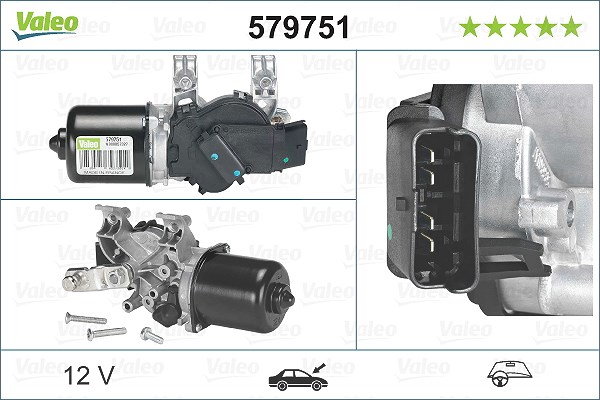 Valeo Wischermotor [Hersteller-Nr. 579751] für Nissan