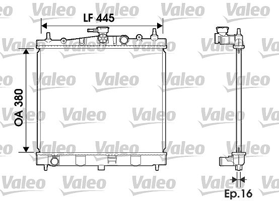 Valeo Kühler, Motorkühlung [Hersteller-Nr. 734246] für Nissan, Renault