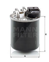 Mann-filter Kraftstofffilter [Hersteller-Nr. WK820/20] für Mercedes-Benz