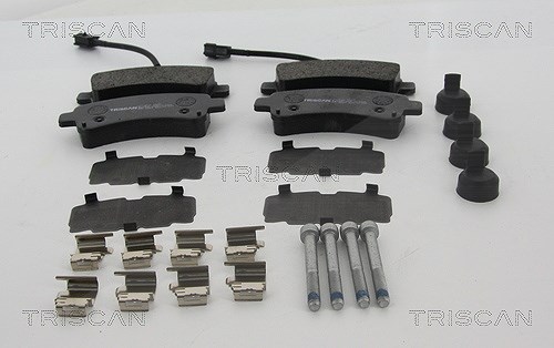 Triscan Bremsbelagsatz, Scheibenbremse [Hersteller-Nr. 811010607] für Opel, Peugeot, Vauxhall, Citroën, Fiat