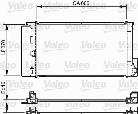 Valeo Kühler, Motorkühlung [Hersteller-Nr. 735250] für Toyota