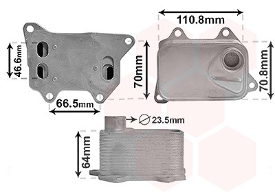 Van Wezel Ölkühler, Motoröl [Hersteller-Nr. 58013704] für VW, Audi, Skoda, Seat, Cupra