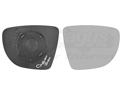 Van Wezel Spiegelglas, Außenspiegel [Hersteller-Nr. 4373838] für Nissan, Renault