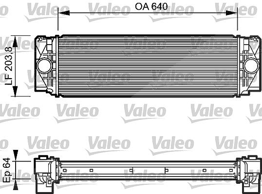 Valeo Ladeluftkühler [Hersteller-Nr. 818732] für Mercedes-Benz, VW