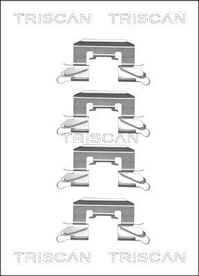 Triscan Zubehörsatz, Scheibenbremsbelag [Hersteller-Nr. 8105101658] für Ford, Subaru, Daihatsu, Suzuki, Mazda