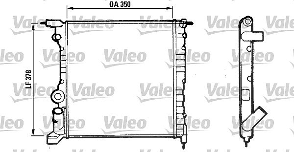 Valeo Kühler, Motorkühlung [Hersteller-Nr. 816656] für Renault