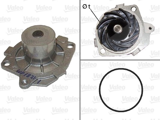 Valeo Wasserpumpe [Hersteller-Nr. 506590] für Fiat, Alfa Romeo, Opel, Suzuki, Saab, Lancia, Cadillac, Vauxhall
