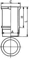 Kolbenschmidt Zylinderlaufbuchse [Hersteller-Nr. 89584110] für Talbot, Renault, Citroën, Peugeot