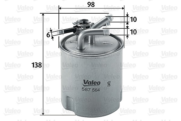 Valeo Kraftstofffilter [Hersteller-Nr. 587564] für Nissan