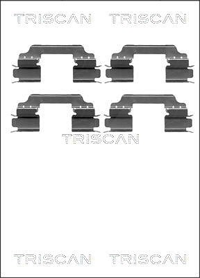 Triscan Zubehörsatz, Scheibenbremsbelag [Hersteller-Nr. 8105231596] für Kia, Mercedes-Benz, Renault, Nissan