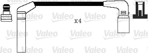 Valeo Zündleitungssatz [Hersteller-Nr. 346040] für Chevrolet, Daewoo