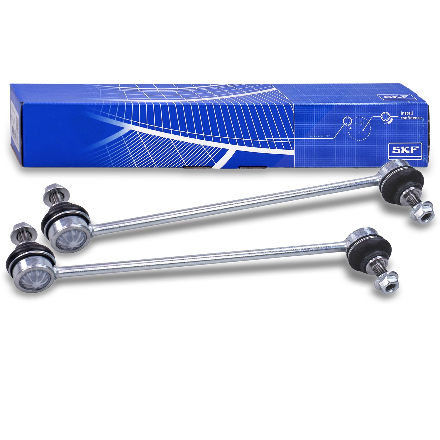 Skf 2x Koppelstange, Pendelstütze Vorderachse [Hersteller-Nr. 40207401] für Lancia, Fiat, Abarth, Ford