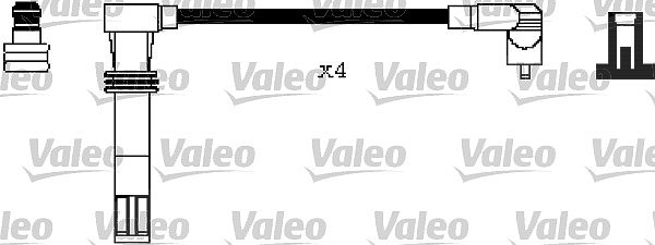 Valeo Zündleitungssatz [Hersteller-Nr. 346240] für Seat, Skoda, VW