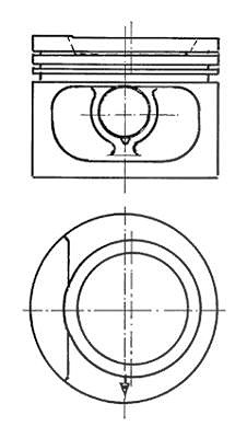 Kolbenschmidt Kolben [Hersteller-Nr. 93876620] für Audi, VW, Seat